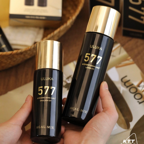 ULUKA 577奢养黑金水组合装爽肤水150ml+黑金水乳液100ml紧致提拉