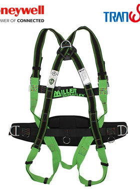 霍尼韦尔1002857A DuraFlex三挂点全身式安全带配有定位腰带M/L号