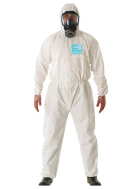 安思尔 MG2000 白色标准型有帽连体防水防静电防护服