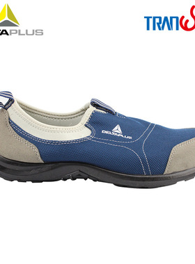 代尔塔 301216防砸防静电防刺穿蓝色 透气钢包头劳保鞋防滑安全鞋