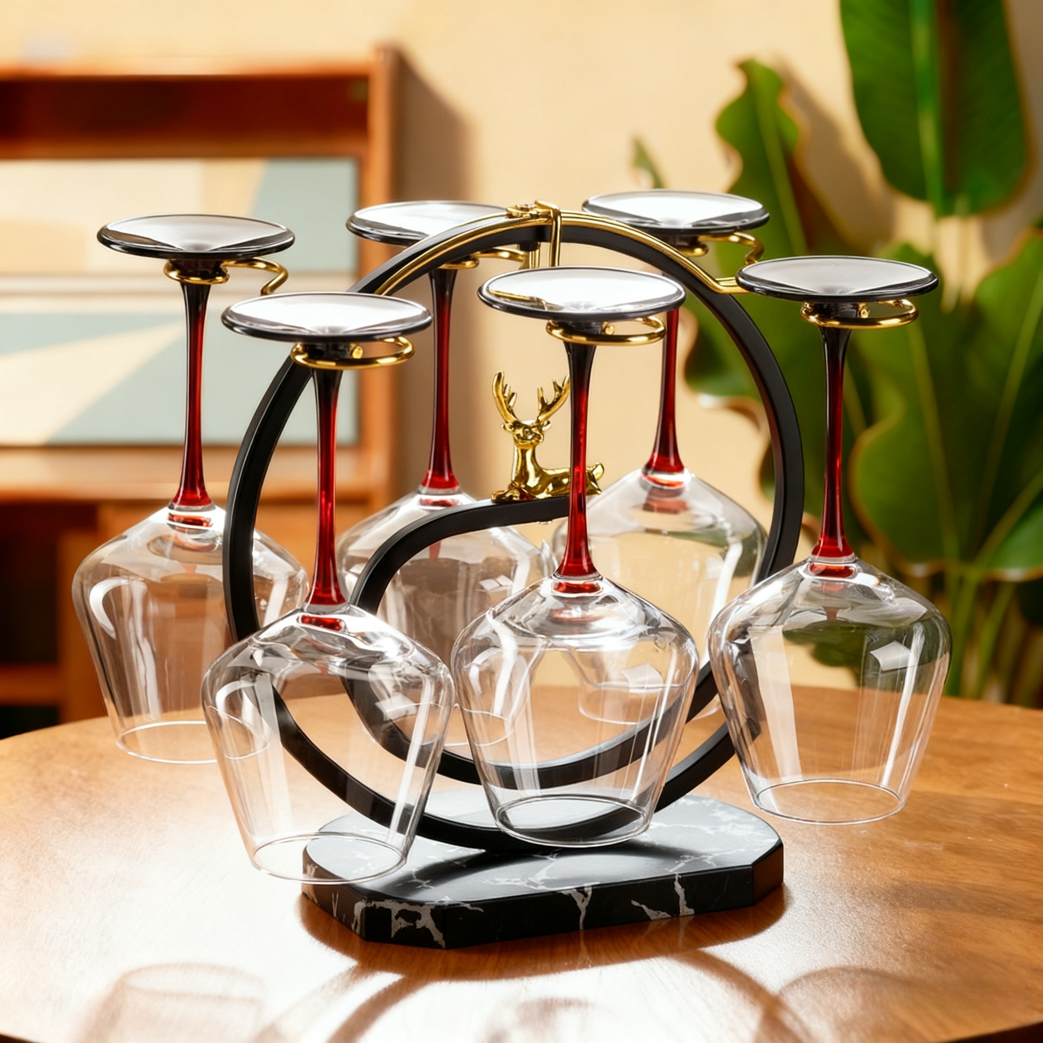 轻奢高档红酒杯套装摆件