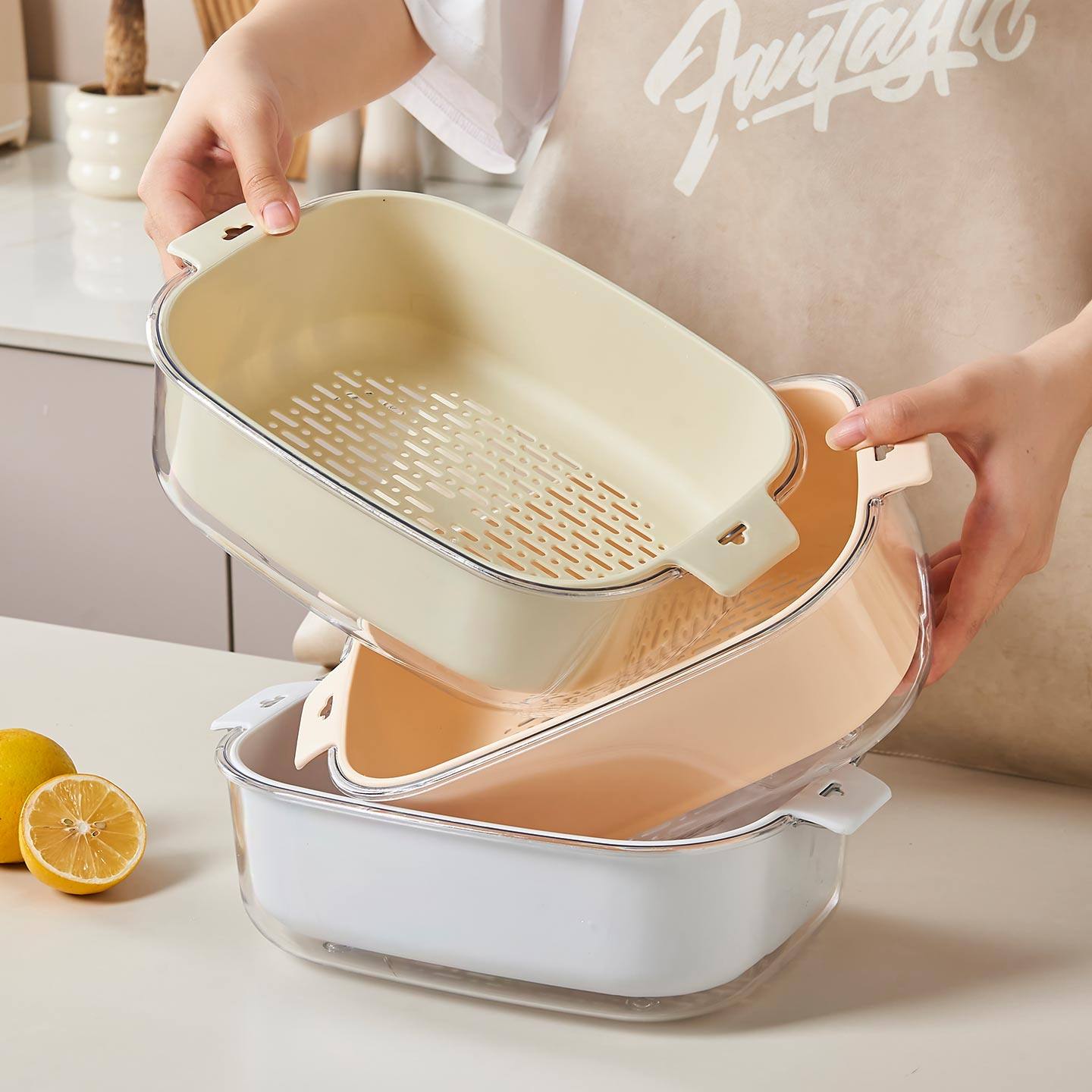 沥水篮厨房洗水果洗菜盆家用滤水盆洗菜筐加厚双层洗菜篮子,餐饮具,洗菜盆/沥水篮/漏水筛,淘宝优惠券,粉丝福利购,淘宝优惠卷