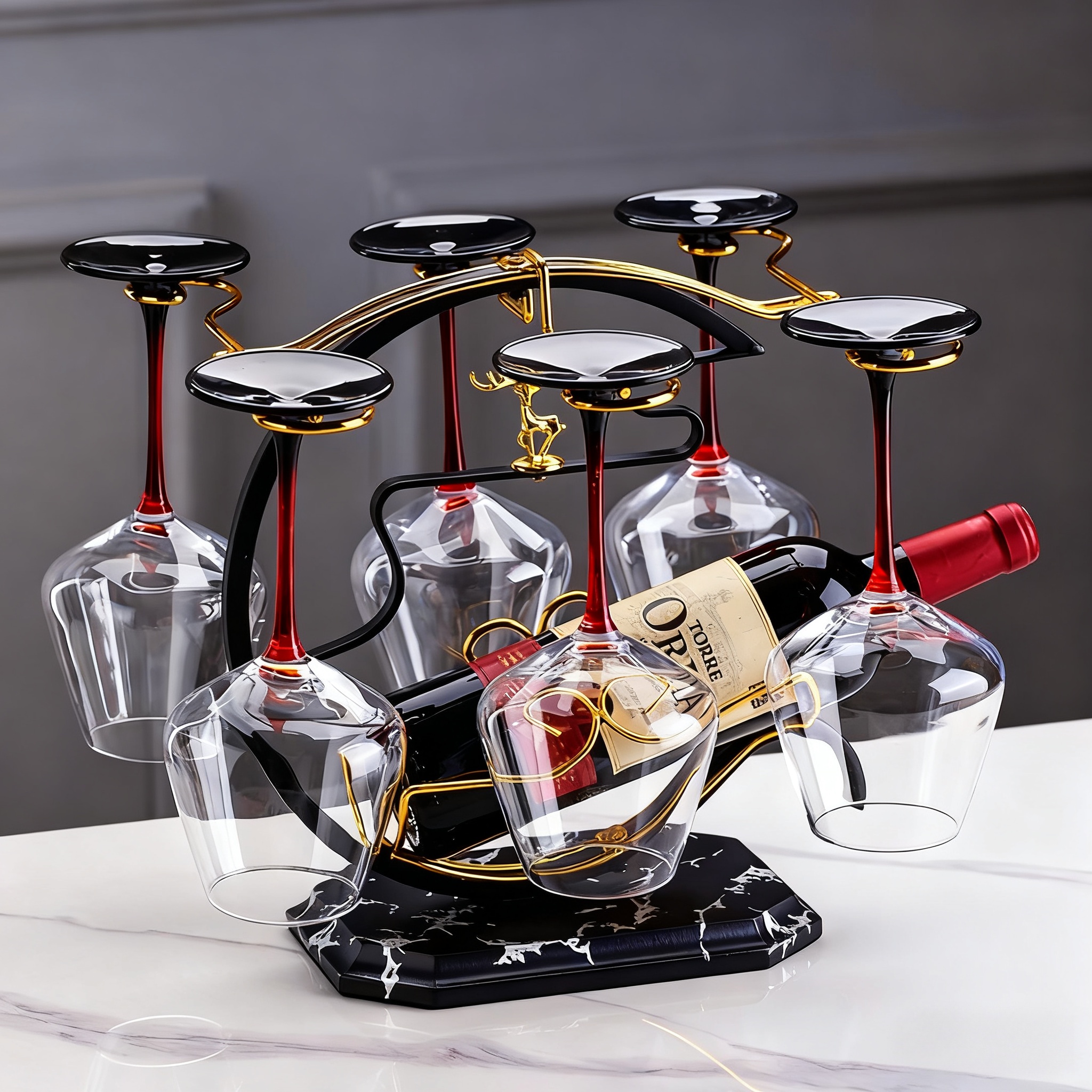 创意红酒杯架摆件套装