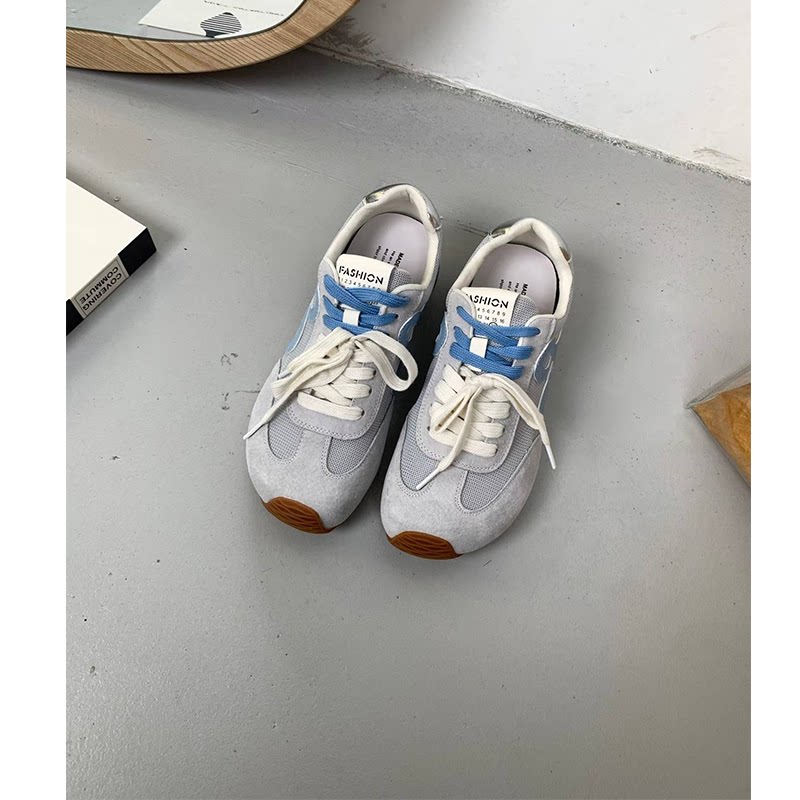 真皮内增高厚底德训鞋女夏2026新款运动休闲鞋软底不累脚阿甘鞋