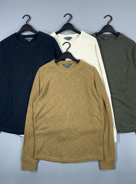 王炸 元 秋冬美国男艾迪鲍尔Eddiebauer仿线衫圆领套头长袖打底