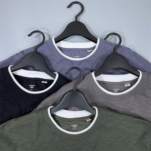 老百姓 日系COTTON美国棉USA叠穿假两件圆领套头毛圈卫衣男女 元