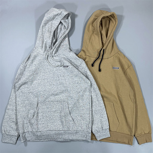 抓绒连帽套头卫衣 出口韩国CLRIDE左胸刺绣标男女情侣款 老百姓 元