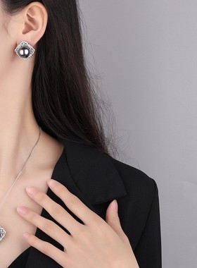 镶嵌贝母珍珠韩版时尚镶钻气质