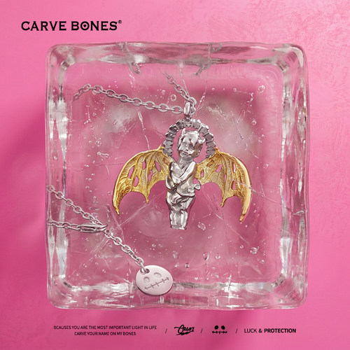包金项链CARVEBONES/刻骨纯银