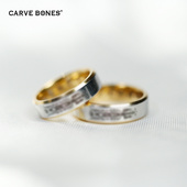 CARVE BONES刻骨原创设计潮流新中式 财神戒指对戒