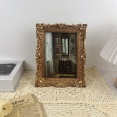 法式 饰画挂画雕花古典相框摆台客厅卧室玄关餐边柜摆件 复古油画装