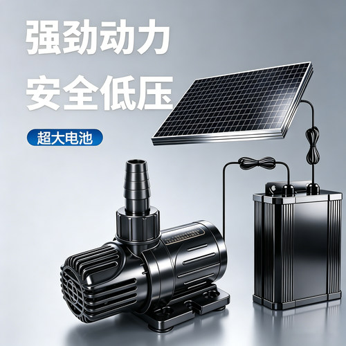 太阳能小型鱼池鱼缸抽水泵潜水泵
