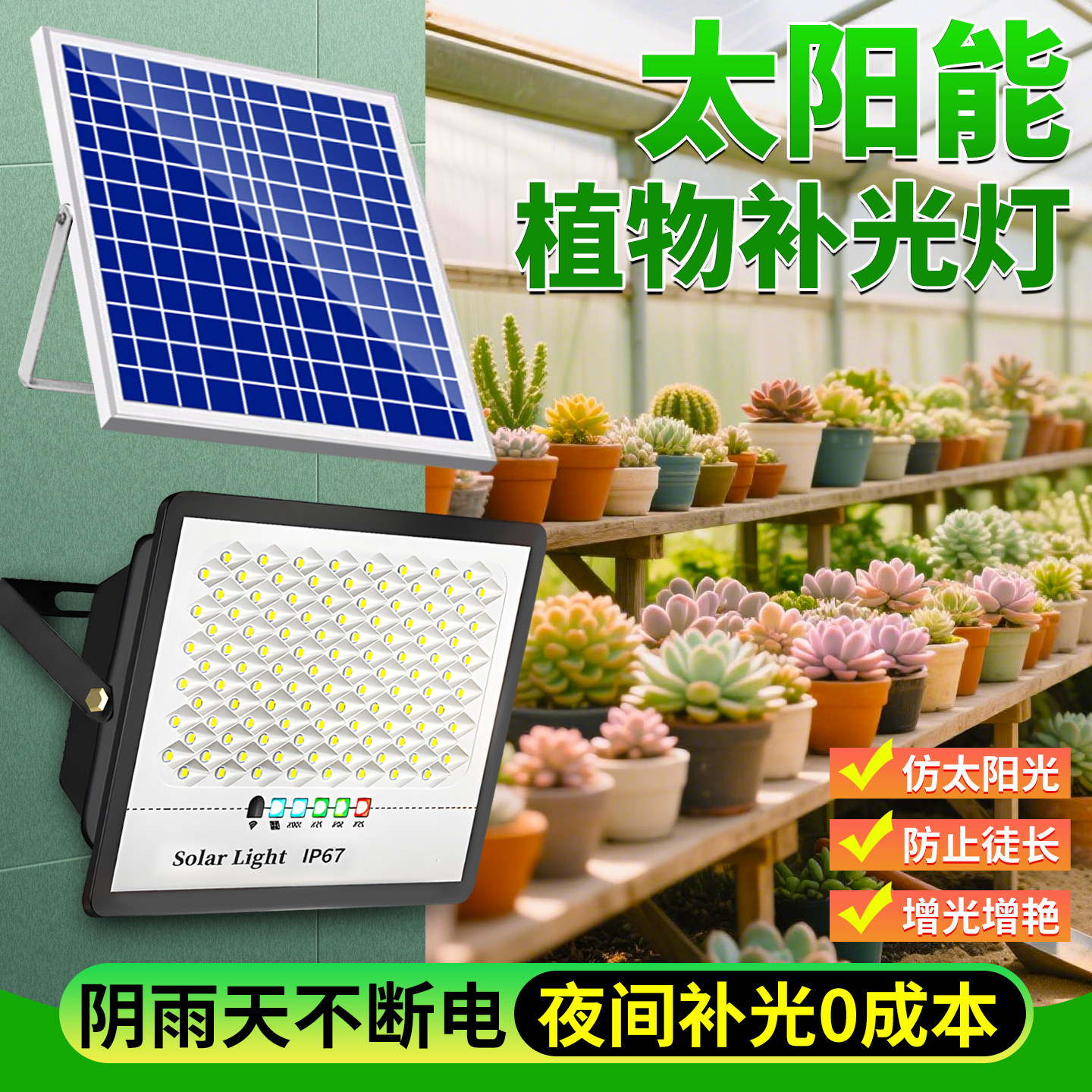 太阳能多肉植物生长灯