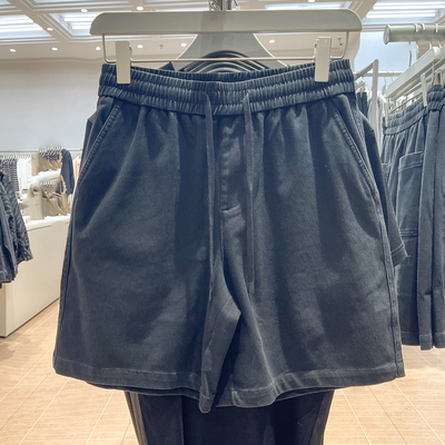 za obasov男装2026春夏新款休闲五分裤宽松直筒牛仔短裤ubb860001