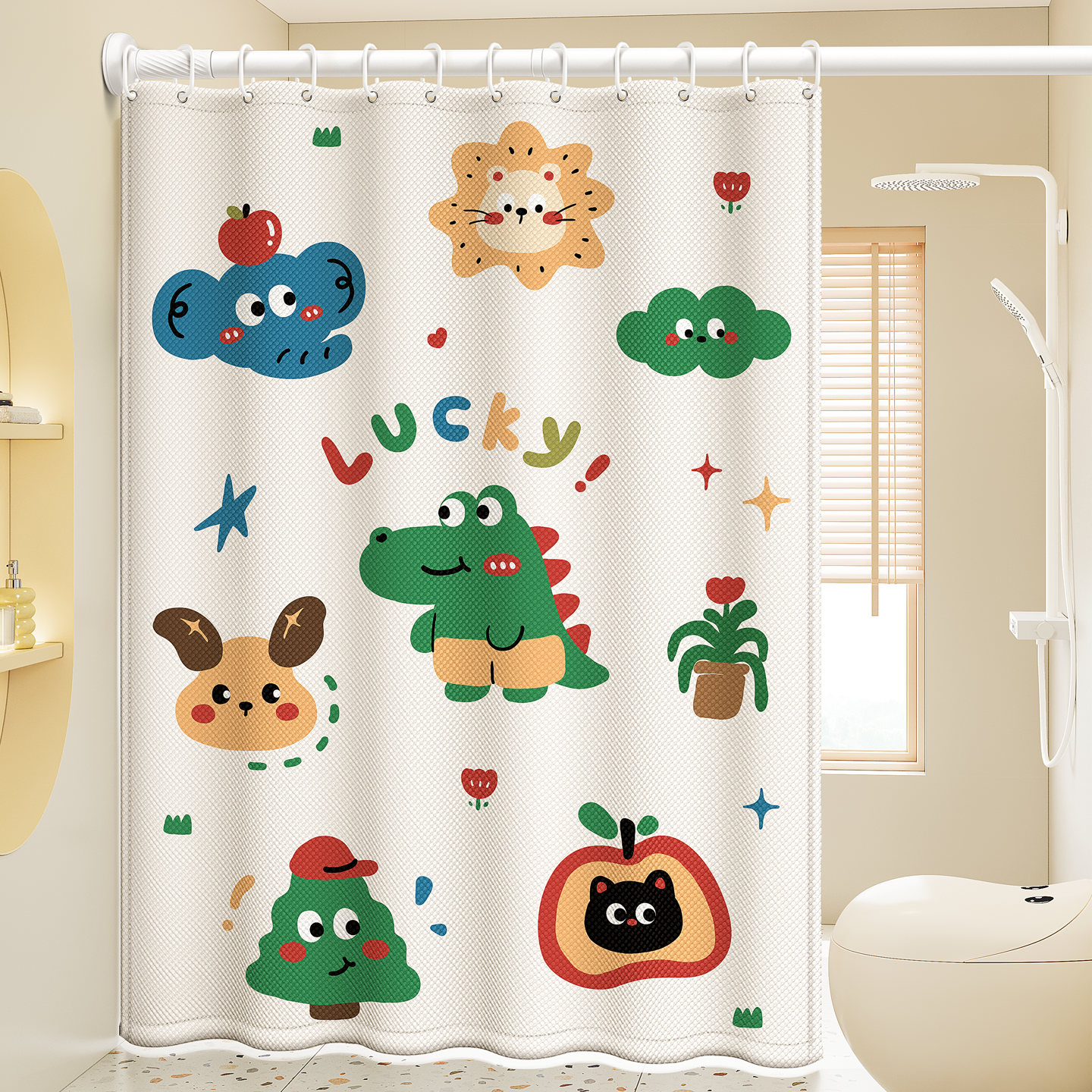 2025新款防水防霉浴帘