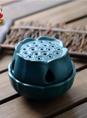 陶瓷香莲花香炉熏香器