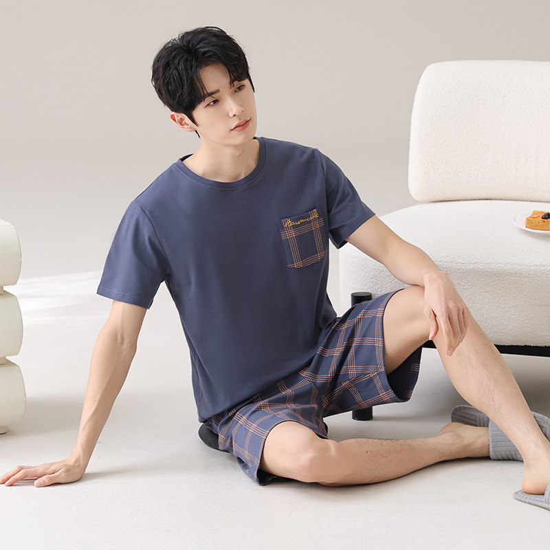 加肥加大睡衣男士莫代尔棉短袖短裤夏天特大码200斤胖子250斤6XL
