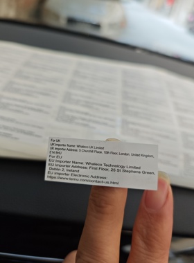 欧盟进口商标签Temu欧代土代高清印刷标欧盟新规标识不干胶英国