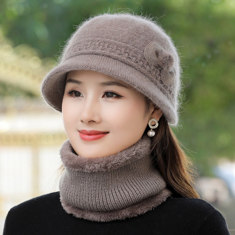中老年妈妈秋冬保暖渔夫帽