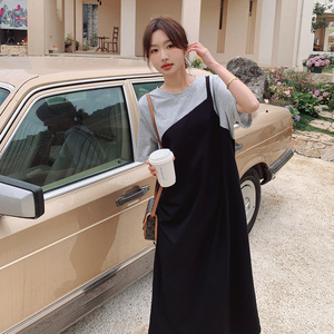 大货已出!!!2023年新款拼色连衣裙女款式大摆女款 1625-P95-K148,女装孕妇装,浙宝179