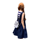 背带裤女夏季2023可盐可甜宽松休闲蝴蝶结连体裤1630-P110-K158，女装牛仔裤，浙宝179