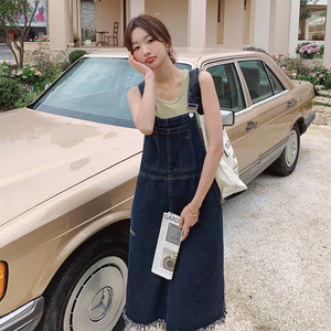 货已出!!!2023年新款大码牛仔背带裙女宽松高腰1622-P95-K148