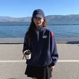 已固色加厚2023秋季新款撞色棒球服休闲外套女潮1639-P135-K198，女装卫衣/绒衫，浙宝179