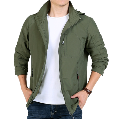 户外冲锋夹克男士青年休闲运动上