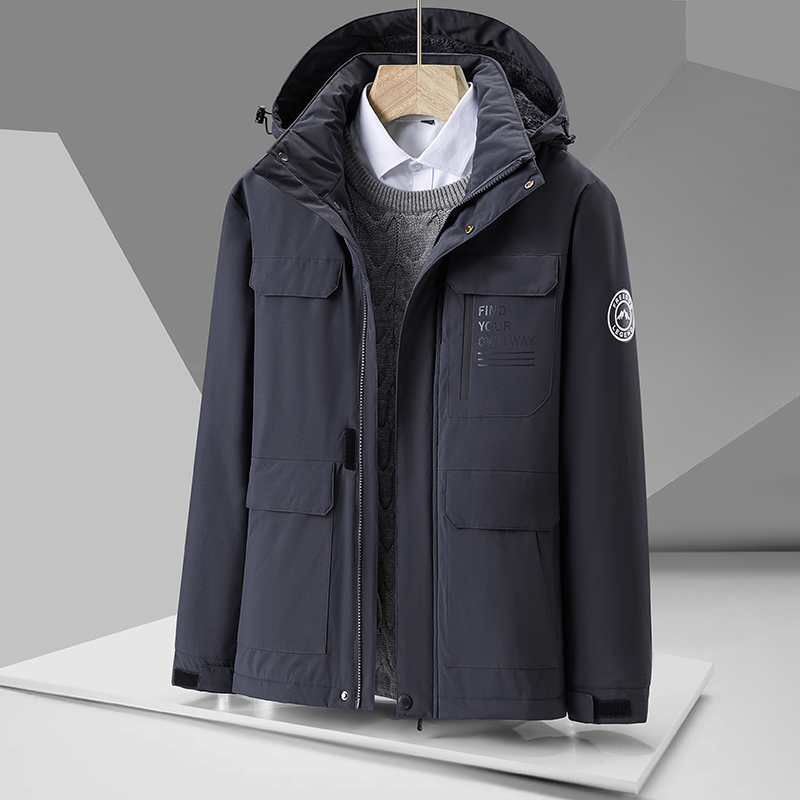 柏承加厚冬季保暖棉衣