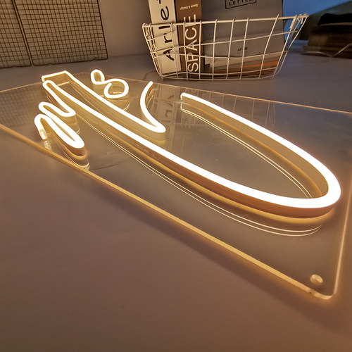 定制霓虹灯发光字婚礼logo牌