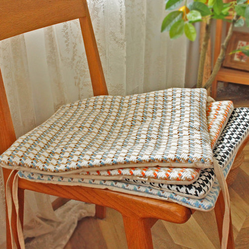 栗茧棉线编织淄博田园坐垫椅垫