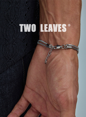 TWOLEAVES双层叠戴蛇骨手链