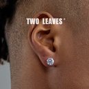 s925 A$AP Rocky 纯银钻石耳钉欧美hiphop嘻哈锆石男女明星同款