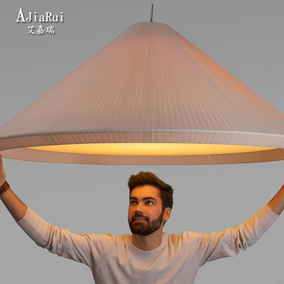 北欧餐厅吊灯风现代简约客厅卧室书房创意个性温馨民宿饭店布艺灯