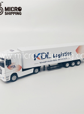 运输合金货柜车KDL1：87集装箱车模型航运礼品创意收藏定制