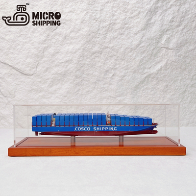 30CM中远海COSCO合金集装箱船模静态模型高端礼品批量模型订制