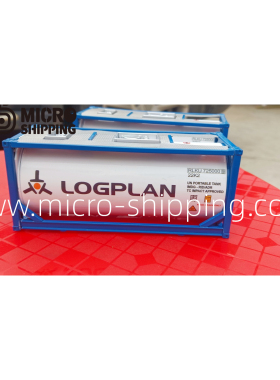 1:50航运工具集装罐模型ISO Tank模型迷你合金罐箱模型油罐箱摆件
