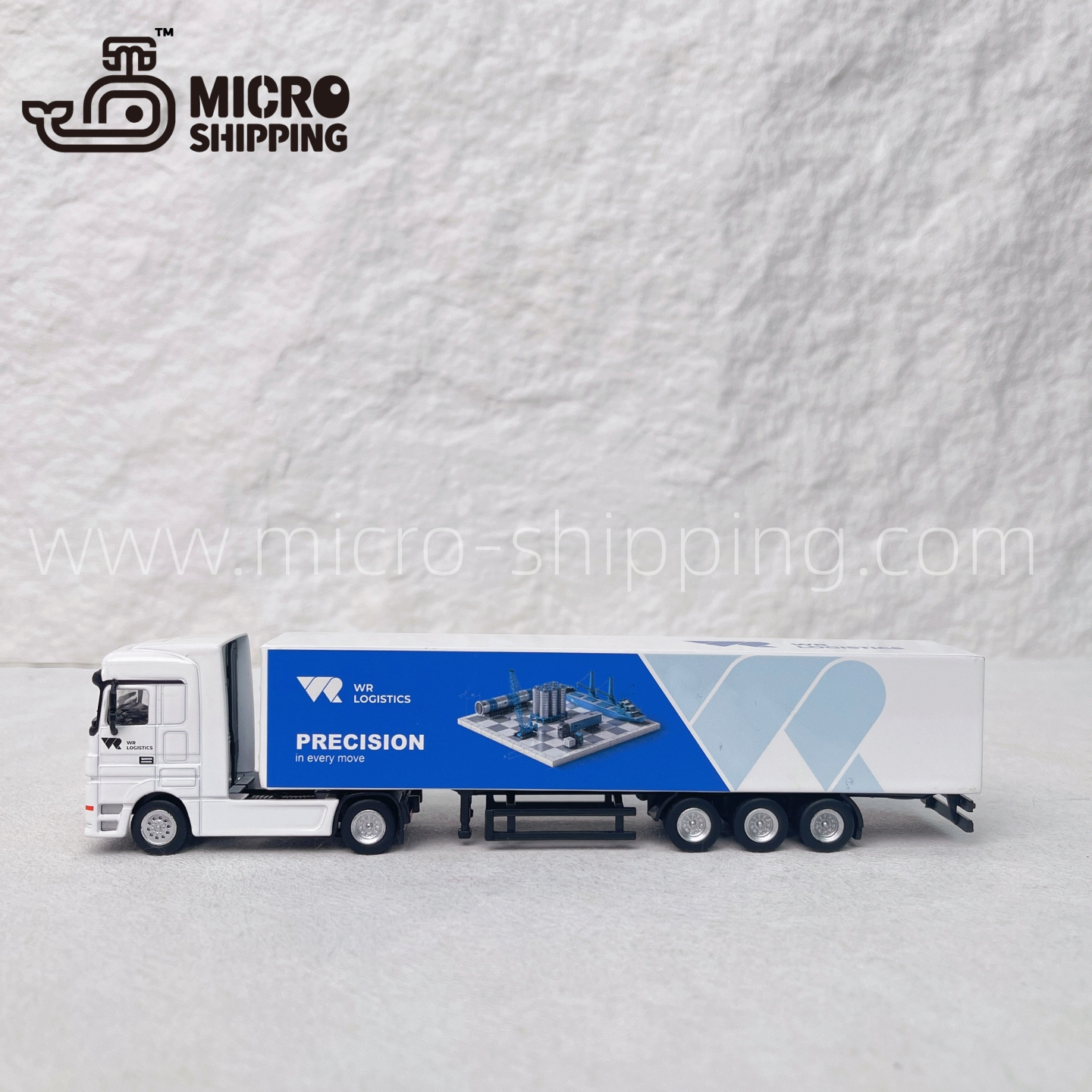 WR. GROUP物流运输合金货柜车1：87集装箱车模型航运礼品创意收藏