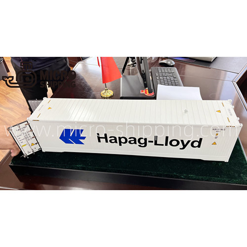 1:30 60厘米合金集装箱冷藏柜模型Hapag-Lloyd个性化定制航运工具