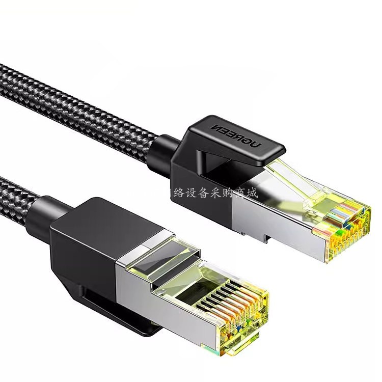 纺织款屏蔽高速网线带水晶头