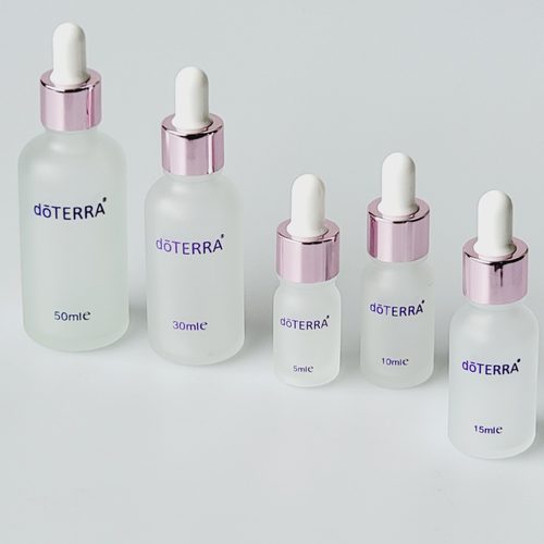 玫瑰金磨砂精油空瓶15ml30ml玻璃滴管盖精华化妆水分装分装瓶