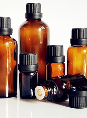 5-100mll分装瓶 玻璃调配瓶/茶色加大头防盗盖  精油瓶YB