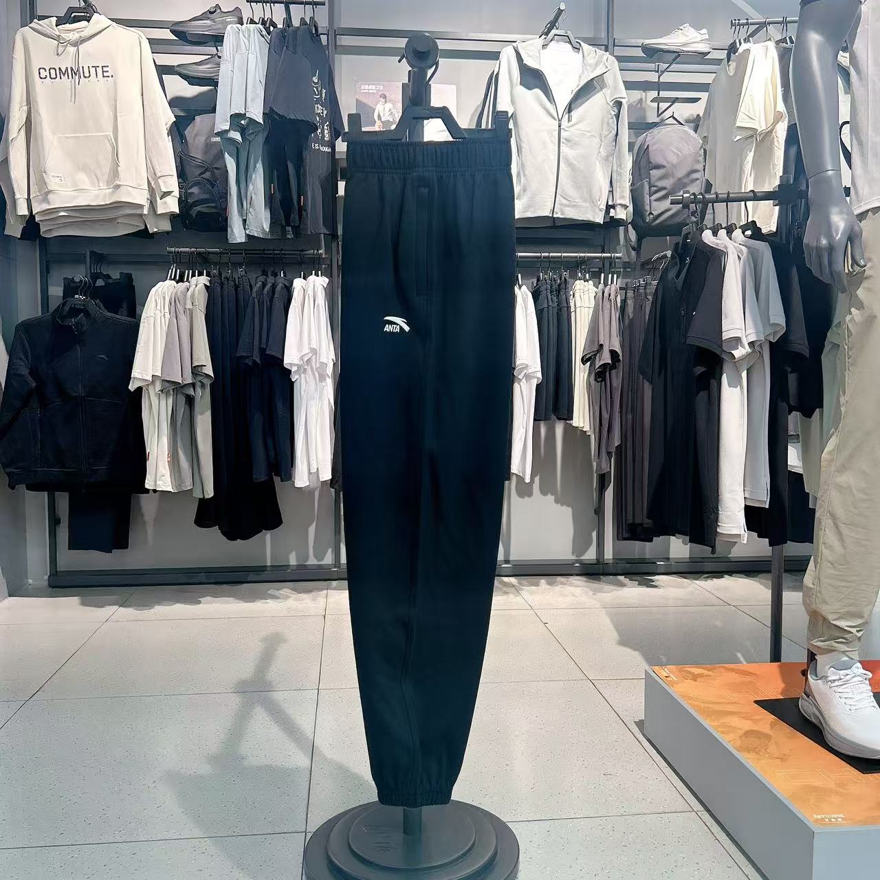 安踏2025秋季款男子针织长裤收口针织休闲舒适运动裤子 152538311