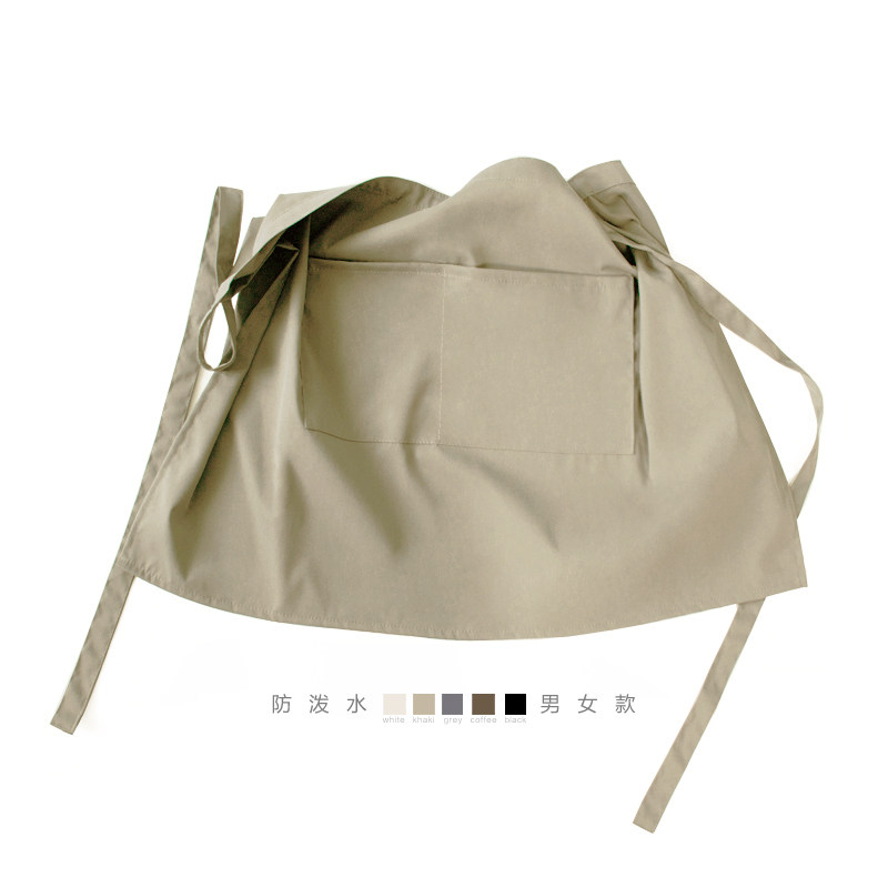 简约纯色轻薄防泼水半身围裙男女烘焙餐厅防污工作服定制logo文字,家庭/个人清洁工具,围裙,淘宝优惠券,粉丝福利购,淘宝优惠卷