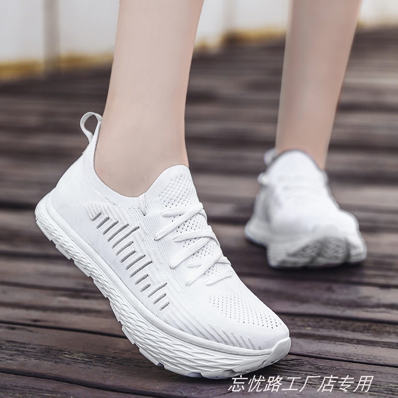 夏季k忘忧路负跟鞋女 男前高后低双掌高鞋