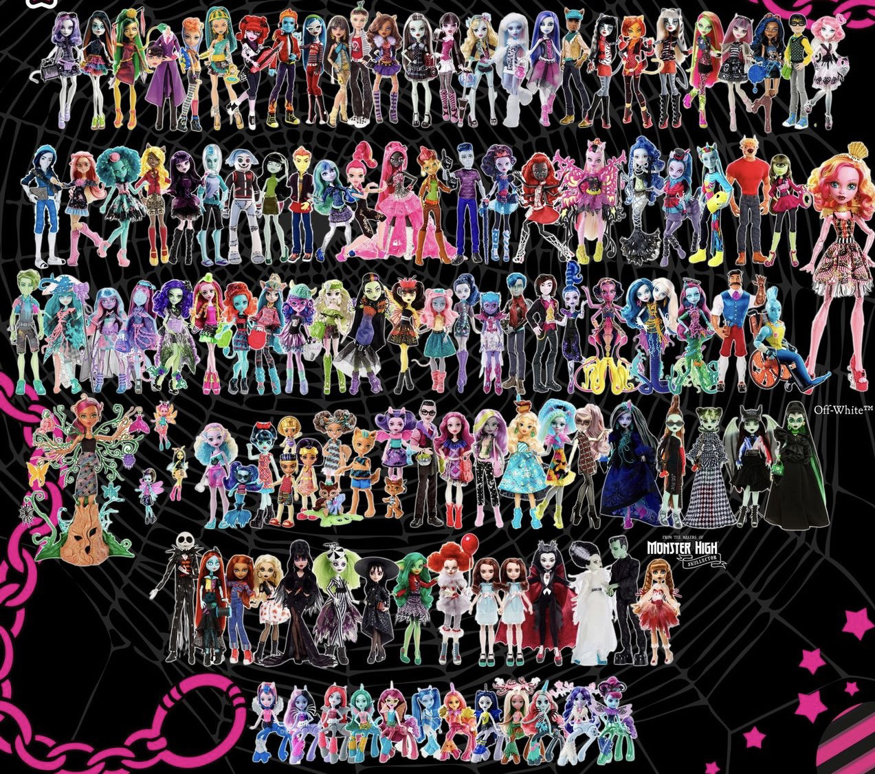 Overseas genuine Monster High School freshman series styling toys