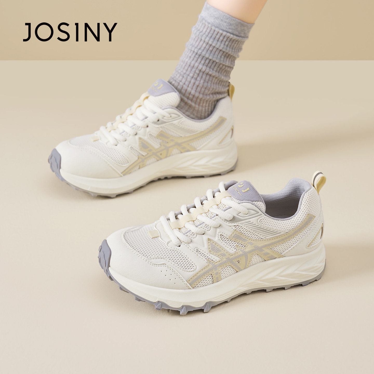 卓诗尼2026春季新款复古老爹鞋时尚舒适显瘦休闲鞋潮流厚底运动鞋