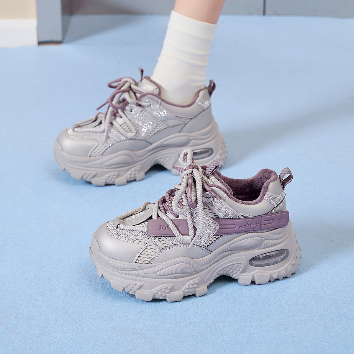 卓诗尼2026春季新款老爹鞋