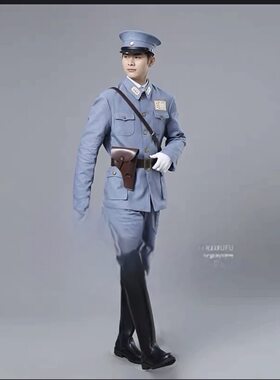 民国中式国军装士兵北伐军川军演出服剧本杀演绎推理套装抗战表演
