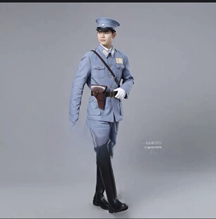 民国中式国军装士兵北伐军川军演出服剧本杀演绎推理套装抗战表演